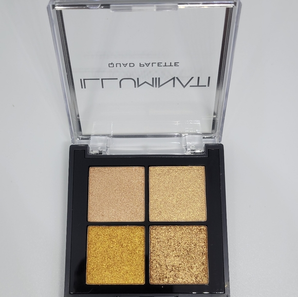 ✨️HP✨ Illuminati Quad Palette Eyeshadow Golden Rule Brand New High Pigments - Picture 3 of 12